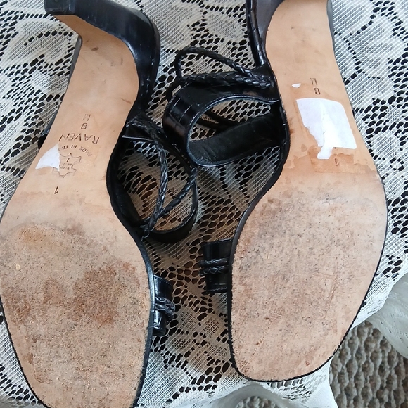 Brighton Black Sandals with Glossy Straps - Picture 6 of 9